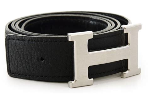 black mens hermes belt|black hermes belt silver buckle.